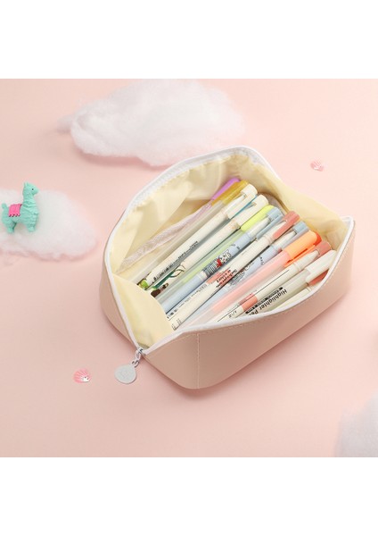 Yeşil 2021 Kalem Kutuları Kawaii Pu Kalem Kutusu Okul Malzemeleri Trousse Estuches Escolares 2021 Kırtasiye Malzemesi Escolar Estojo Estuche (Yurt Dışından)