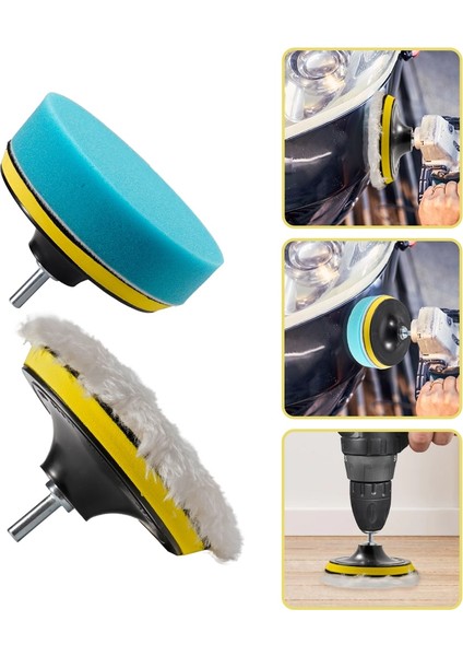 4 Inç Set 3/4/5 Inç Araba Parlatma Pedi Seti Araba Ağda Sünger Disk Yün Tekerlek Matkap Parlatma Kiti Profesyonel Oto Boya Bakım Parlatma Pedleri (Yurt Dışından) modelleri
