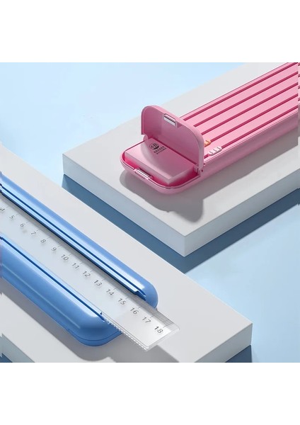 8 Parçalı Set A2 Öğrenci Plastik Kalem Kutusu Okul Kırtasiye Seti Kalem Cetvel Silgi Her Kalem Bağımsız Kalem Kutusu Çocuk Tatil Hediyeler Kalem Kutusu (Yurt Dışından)
