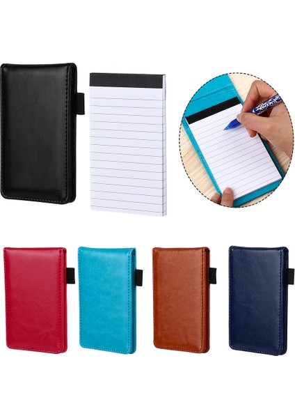 Açık Mavi 17.5X10 cm Mini Cep Dizüstü Çok Fonksiyonlu A7 Günlük Planlayıcısı Notlar Çalışma Not Defteri Deri Not Defteri Yedekler Bloknot (Yurt Dışından)