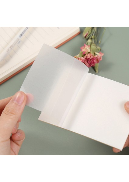 Pembe Orta Şeffaf Yapışkan Notlar 50 Yapraklık Paket Post Not Defteri Bloknot It Kırtasiye Yapışkan Sekmeler Kitaplar Için Notlar (Yurt Dışından)