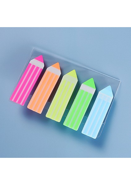 D 1 Paket Jıkun 100 Sayfa Şeffaf Sekmeler Yapışkan Notlar Bayraklar Neon Sayfa Işaretleyiciler Kağıt Dizini Imi Kırtasiye (Yurt Dışından)