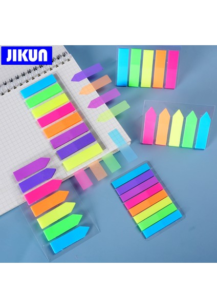 D 1 Paket Jıkun 100 Sayfa Şeffaf Sekmeler Yapışkan Notlar Bayraklar Neon Sayfa Işaretleyiciler Kağıt Dizini Imi Kırtasiye (Yurt Dışından)