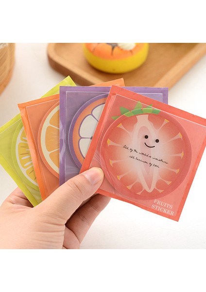 Turuncu 1 Paket Yeni Meyve Tasarım Not Defteri Yapışkan Yaratıcı Pedler Memo Yazma Scratch Pad Notlar Zakka Kırtasiye Ofis Malzemeleri Okul (Yurt Dışından)