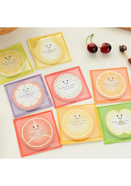 Turuncu 1 Paket Yeni Meyve Tasarım Not Defteri Yapışkan Yaratıcı Pedler Memo Yazma Scratch Pad Notlar Zakka Kırtasiye Ofis Malzemeleri Okul (Yurt Dışından)