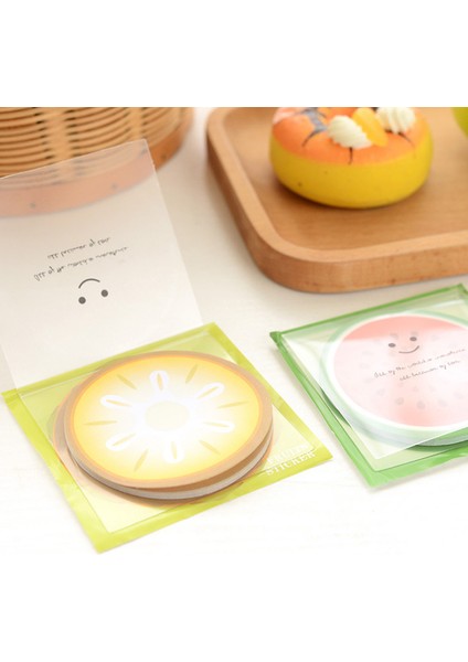 Turuncu 1 Paket Yeni Meyve Tasarım Not Defteri Yapışkan Yaratıcı Pedler Memo Yazma Scratch Pad Notlar Zakka Kırtasiye Ofis Malzemeleri Okul (Yurt Dışından)