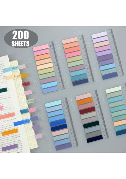 1 Paket (200 Sayfa) 200 Sayfa Posted It Şeffaf Yapışkan Notlar Kendinden Yapışkanlı Açıklama Kitapları Not Defteri Yer Imlerisekmeler Bloknot Dizin Kırtasiye (Yurt Dışından)