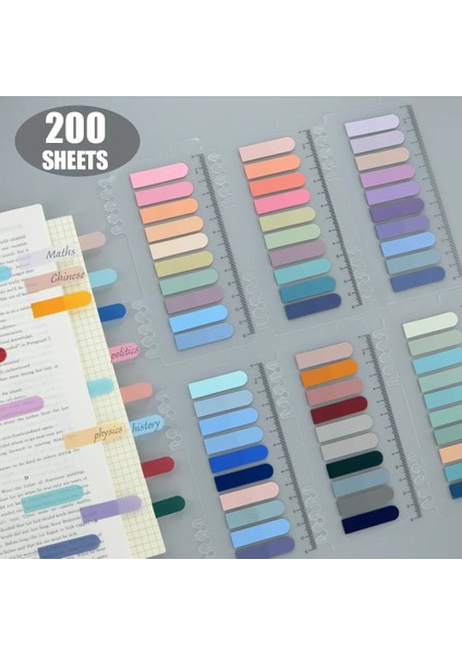 1 Paket (200 Sayfa) 200 Sayfa Posted It Şeffaf Yapışkan Notlar Kendinden Yapışkanlı Açıklama Kitapları Not Defteri Yer Imlerisekmeler Bloknot Dizin Kırtasiye (Yurt Dışından)