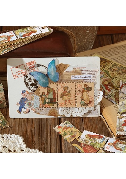 Stil 1 Yeni Perakende Vintage Retro Fstamp Araştırma Enstitüsü Bloknot Diy Malzeme Kağıt Dergisi Scrapbooking Not Defteri (Yurt Dışından)