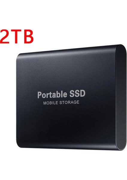 2 Tb Siyah 2023 Taşınabilir Disko Duro Externo USB 3.1 Tip-C M.2 SSD Harici Sabit Disk 500 GB 1 Tb 2 Tb Flash Sürücü 8 Tb Dizüstü Bilgisayarlar Için Sabit Diskler (Yurt Dışından)