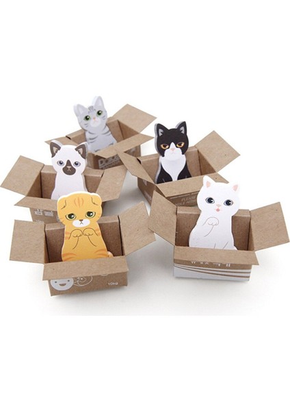 20 Adet Rastgele Göndermek 20 Adet Kırtasiye 3D Karikatür Yapışkan Notlar Kawaii Scrapbooking Kedi Kutusu Çıkartmalar Ofis Okul Öğrenci Çocuk Malzemeleri Bloknot (Yurt Dışından)