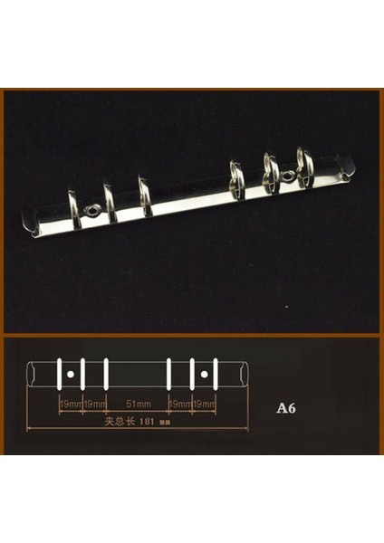 A6 6 Halkalı 20MM Altın Vidalı 20MM 25MM 30MM Dıy Telli Klasör Klipsi Vidalı, 2 6 4 9 20 26 30 Delikli Mekanizma, 280=285, A4 B5 A5 A6 A7 (Yurt Dışından)