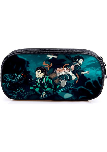 Stil 1 Anime Iblis Avcısı Hayalet Bıçak Karikatür Baskı Kalem Çantası Öğrenci Kalem Kutusu Erkek Kız Saklama Çantası Çocuklar Okul Malzemeleri Kırtasiye (Yurt Dışından)