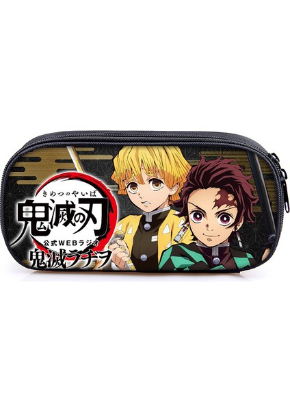 Stil 1 Anime Iblis Avcısı Hayalet Bıçak Karikatür Baskı Kalem Çantası Öğrenci Kalem Kutusu Erkek Kız Saklama Çantası Çocuklar Okul Malzemeleri Kırtasiye (Yurt Dışından) modelleri