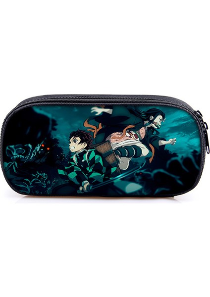 Stil 1 Anime Iblis Avcısı Hayalet Bıçak Karikatür Baskı Kalem Çantası Öğrenci Kalem Kutusu Erkek Kız Saklama Çantası Çocuklar Okul Malzemeleri Kırtasiye (Yurt Dışından) indirimleri