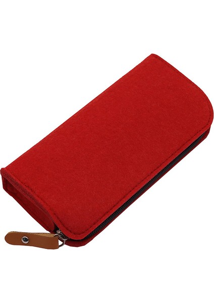 Kırmızı Keçe Kalem Kutusu Dolma Kalem Apple Kalem Kutusu Tükenmez Kalem Sevimli Kalem Kutuları Jel Kalem Okul Kalem Kutusu Kawaii Kalem Kutusu (Yurt Dışından)