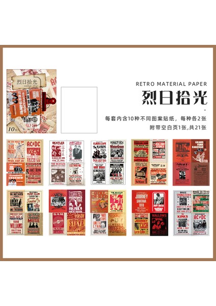 Stil 4 21 Adet Retro Kolaj Poster Önemsiz Dergisi Malzeme Kağıt Kart Yapımı Kırtasiye Vintage Dekor Dıy Scrapbooking Craft Paperlaria (Yurt Dışından)