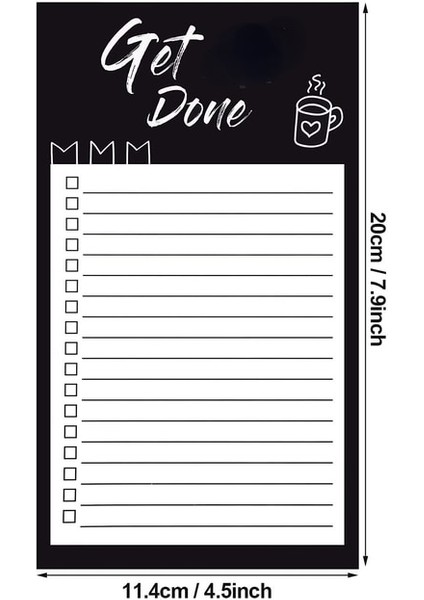 Manyetik Not Defteri 50 Yaprak Buzdolabı Manyetik Not Defterleri Sevimli Bloknotlar Yapılacaklar Listesi Bakkal Alışveriş Listesi Planlayıcısı Bakkal i Mesaj Panosu Notları (Yurt Dışından)