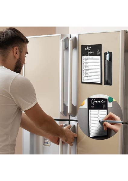Manyetik Not Defteri 50 Yaprak Buzdolabı Manyetik Not Defterleri Sevimli Bloknotlar Yapılacaklar Listesi Bakkal Alışveriş Listesi Planlayıcısı Bakkal i Mesaj Panosu Notları (Yurt Dışından)