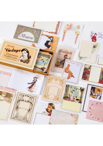 Bir Journamm 60 Adet/paket Vintage Not Kutulu Çıkartmalar Önemsiz Dergisi Deco Ofis Okul Malzemeleri Yaratıcı Kırtasiye Yapışkan Notlar (Yurt Dışından)