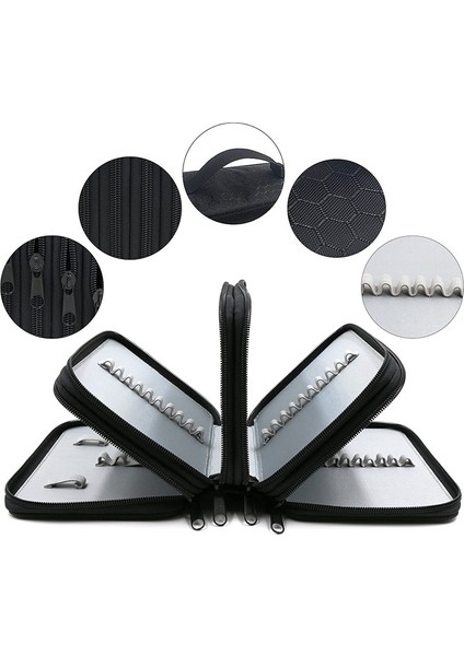 Pembe Gülümseme 32HOL Dört Katmanlı Kalem Çantası 72 Renkli Kalem Perde Kroki Fırçası Renkli Kalem Çantası Boyama Kalem Çantası Sanat Öğrenci Gözenekli Kırtasiye Kutusu (Yurt Dışından) modelleri