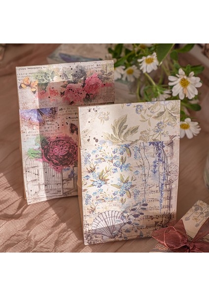 Bir Yoofun 100 Sayfa Büyük Boy Vintage Scrapbooking Dekor Malzeme Kağıtları Arka Plan Kağıdı Dergisi Günlüğü Zanaat Retro Kırtasiye (Yurt Dışından) indirimleri