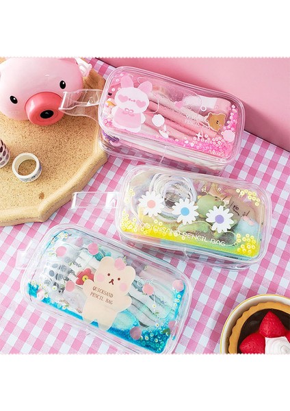 Sarı Şeffaf Büyük Kalem Kutusu Pvc Okul Malzemeleri Kalem Çantası Kırtasiye Hediye Okul Okula Dönüş Kalem Kutusu Kırtasiye (Yurt Dışından) fiyatları