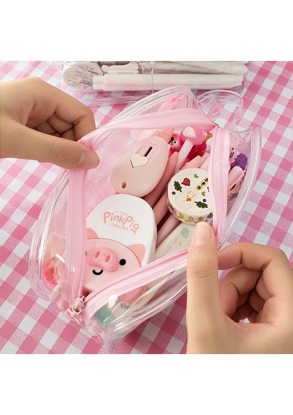 Sarı Şeffaf Büyük Kalem Kutusu Pvc Okul Malzemeleri Kalem Çantası Kırtasiye Hediye Okul Okula Dönüş Kalem Kutusu Kırtasiye (Yurt Dışından) indirimleri