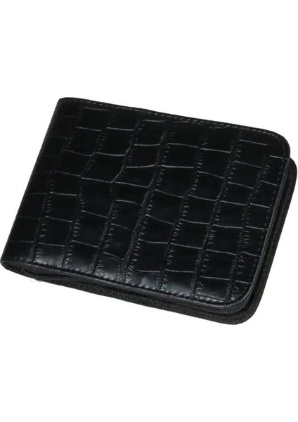 Siyah Büyük Kapasiteli Dolma Kalem Kutusu Pu Deri Siyah Renk 12 Yuvaları Kalem Çantası Çanta Kapasiteli Iş Ofisi Unisex Kalem Dayanıklı (Yurt Dışından)