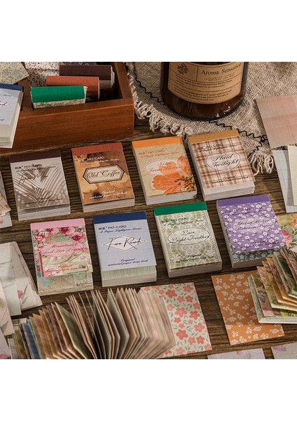 C 50 Adet/paket Ins Malzemeleri Kağıt Mini Kitap Çiçekler Izgara Dıy Scrapbooking Sanat Kolaj Fotoğraf Albümü Önemsiz Günlük Kraft El Işi Kağıdı (Yurt Dışından) fırsatları