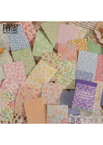 C 50 Adet/paket Ins Malzemeleri Kağıt Mini Kitap Çiçekler Izgara Dıy Scrapbooking Sanat Kolaj Fotoğraf Albümü Önemsiz Günlük Kraft El Işi Kağıdı (Yurt Dışından) indirimleri