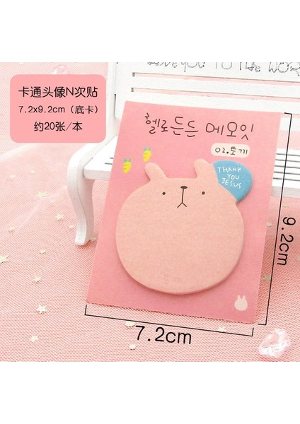 Stil 9 Kawaii Havuç N Kez Yapışkan Notlar Yaratıcı Ofis Dekor Kağıt Bloknot Nakliye Malzemeleri Dekorasyon Japon Kırtasiye (Yurt Dışından)