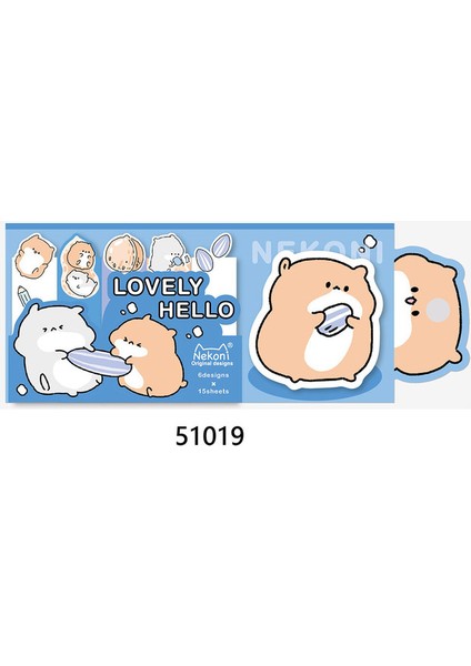 01 Yenilik Hamster Domuz Panda Bloknot Yapışkan Notlar Not Defteri Kırtasiye Okul Malzemeleri Kawaii Kırtasiye Sevimli Yapışkan Notlar (Yurt Dışından)