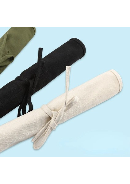 Bej 35X30.5CM 16 Delikli Kalem Kutusu Okul Malzemeleri Sanat Kalem Çantası Kılıfı Kanvas Kalem Sarma Rulo Makyaj Kozmetik Fırça Kalem Depolama Kırtasiye Öğrenci (Yurt Dışından) fırsatları