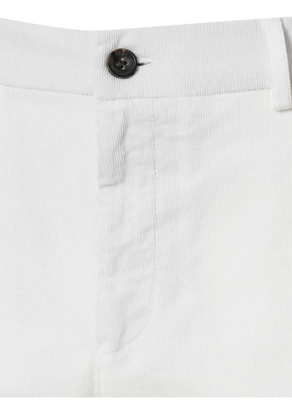 Kırık Beyaz Renk Kadife Beli Lastikli Jogger Pantolon fiyatları