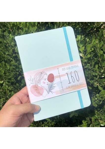 BLUE6677 Dotted 160 Sayfa Buke Bullet Nokta Izgaralı Defter Noktalı Günlük Çizim Eskiz DEFTERI-160GSM Kağıt, Iç Cepli, Numaralı Sayfa P1- P160 (Yurt Dışından)