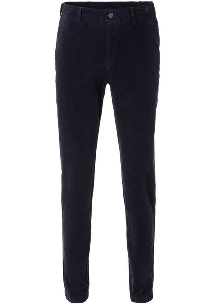 Lacivert Renk Kadife Beli Lastikli Jogger Pantolon