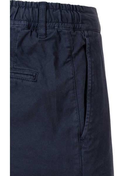 Lacivert Renk Esnek Belli Kordonlu Chino Pantolon