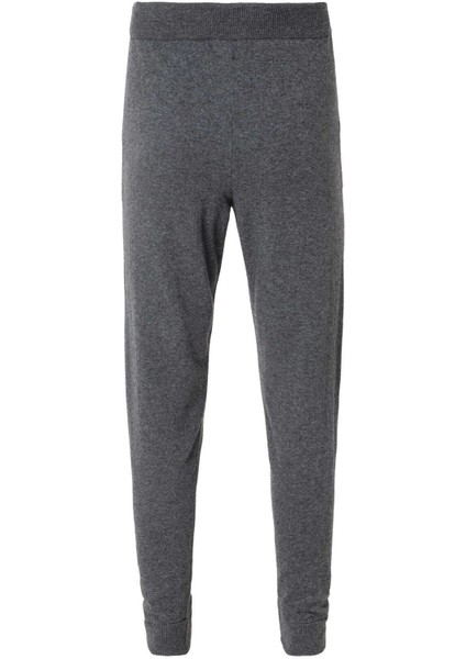 Antrasit Renk Kaşmirli Triko Jogger Pantolon
