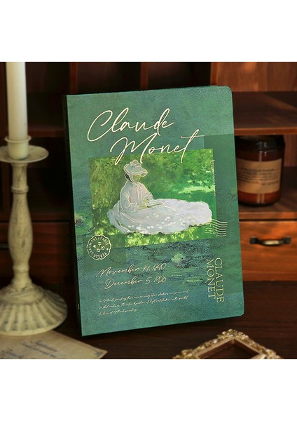 B5-A 64 Renkli Sayfa Van Gogh Monet Boyalı Ciltli Defterler A5/b5 Bağlayıcı Vintage Yaratıcı Günlük Planlayıcısı Dergisi Not Defteri Sanat Eskiz Defteri Kırtasiye (Yurt Dışından)