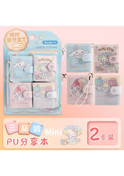 8 Adet-2 Takım Sanrio Karikatür Mini Not Defteri Kawaii My Melody Kuromi Cinnamoroll Dizüstü Taşınabilir Cep El Kitabı Kırtasiye Öğrenciler Malzemeleri (Yurt Dışından)