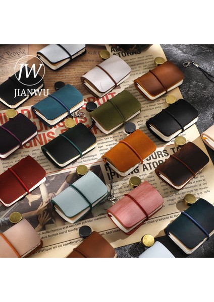 Fmp-Mavi Jıanwu 32 Sayfa Ultra Küçük Mini El Kitabı Dizüstü Sevimli Değiştirilebilir Gevşek Yaprak Tether El Hesabı Not Defteri Pad Kawaii Kırtasiye (Yurt Dışından)
