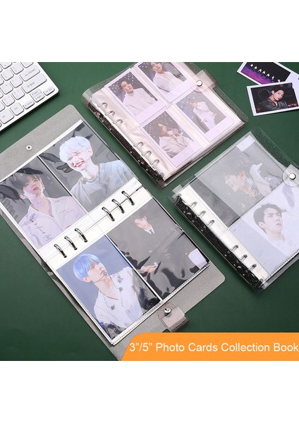 3 Inç-Pembe Sharkbang 3/5 Inç 100 200 Cepler Pvc Bağlayıcı Fotoğraf Albümü, 25 Adet Dolum Kollu Kpop Fotoğraflı Kitap Toplama, Idole Kartları Organizatör (Yurt Dışından) modelleri