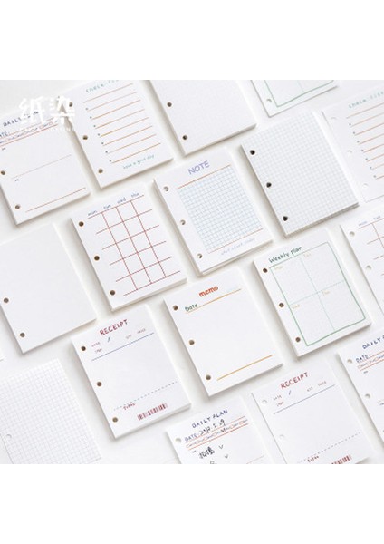 NO12 Yiwi 40 YAPRAK60X80MM Mini 3 Delik Gevşek Yaprak Ciltli Defter Iç Sayfalar Pvc Şeffaf Günlüğü Planlayıcısı Dolgu Sayfaları (Yurt Dışından) fiyatları