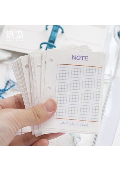 NO12 Yiwi 40 YAPRAK60X80MM Mini 3 Delik Gevşek Yaprak Ciltli Defter Iç Sayfalar Pvc Şeffaf Günlüğü Planlayıcısı Dolgu Sayfaları (Yurt Dışından) fırsatları