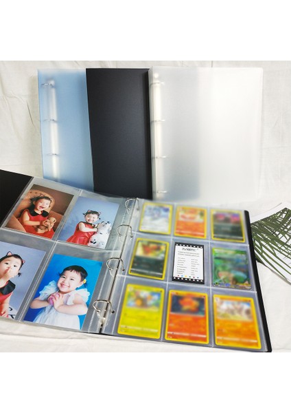 Şeffaf Mavi Klasör A4 4 Halka A4 D Tipi 4 Halka Pp Yumuşak Kapak Bağlayıcı Büyük Kapasiteli Kart Defteri 6×4 10×15 Fotoğraf Albümü Bütçe Kartpostal Dosya Karalama Defteri (Yurt Dışından)