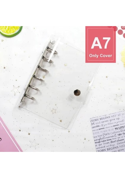 A7 2023 Takvim Ins Rüzgar Şeffaf Pvc Gevşek Yaprak Kitap Defter Kabuk A5 A6 A7 Gevşek Yaprak Defter Günlük Seti (Yurt Dışından)
