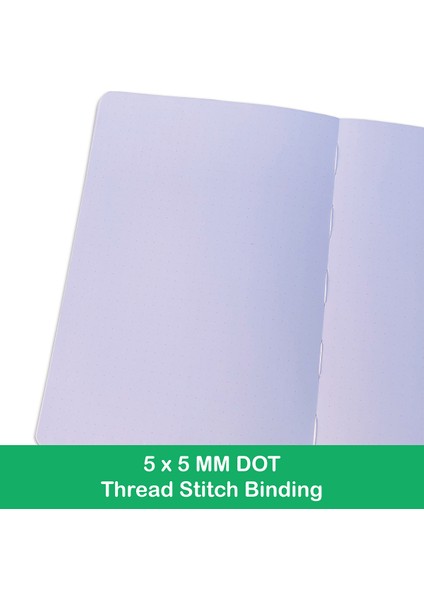 Siyah Kapak 180GSM Bambu Kağıt Buke A5 Noktalı Günlük Bujo Nokta Izgara Defter, 180GSM Bambu Kalın Beyaz Kağıt, 5*5mm Noktalar 160 Sayfa Su Geçirmez Ciltli (Yurt Dışından)