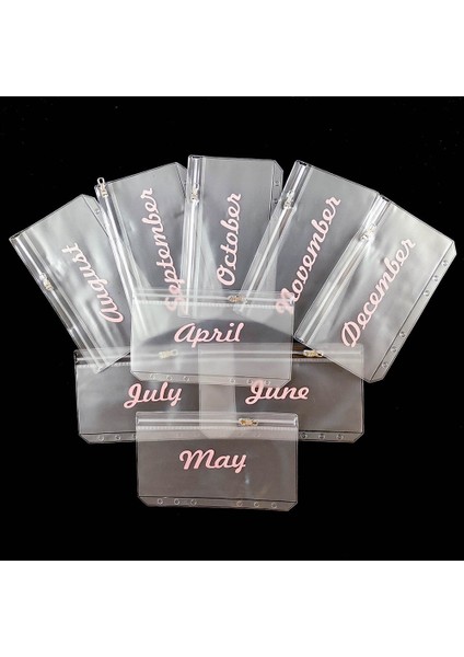 Nisan A6 A5/a6 Ay Nakit Planlayıcısı Bağlayıcı Cepler Pvc Gevşek Yaprak Çanta Fermuar Klasörleri 6 Halkalı Defter Bağlayıcı Kılıfı Belge Dosyalama Çantaları (Yurt Dışından) modelleri