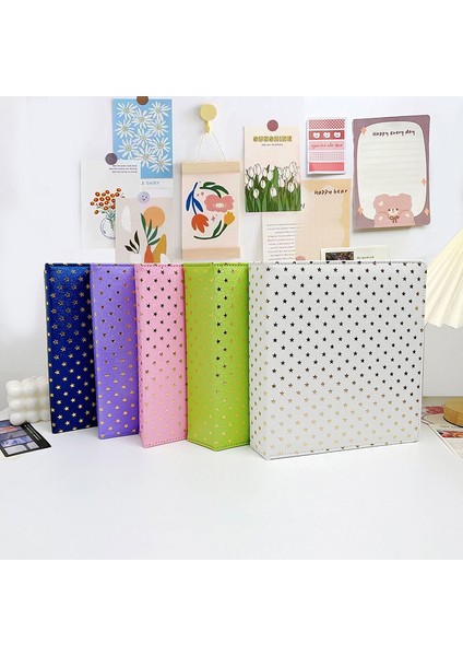 10 Yaprak ile A5 Starlight Macaron Renkli Albüm Ins Kız Kalp 3 Inç Albüm Geçiş Yıldızı Takip Fotoğraf Küçük Kart Depolama Kitap Kırtasiye (Yurt Dışından) modelleri
